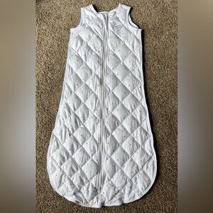 Quilted White Baby Sleeping Bag